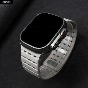 URVOI Magnetic Spot Band foApple Watch Ulta 2 Band 49mm Beathable Wide Stap fo iWatch 45 49MM, Stalight