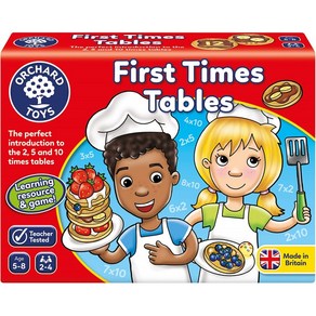 Ochad Toys Fist Times Tables Game 2 5 10번의 테이블 5-8세 아이 교육용 수학 게임, 단일옵션, 1개