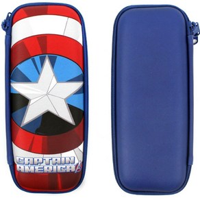 마블 마블필통 초등필통 남아필통 신학기필통 (MV0171) 캡틴방패EVA2단필통 Captain Shield EVA Pencil Case 하드케이스 필통