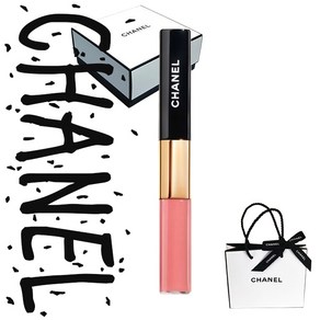 샤넬 르 루쥬 듀오 (틴트&글로스) [백화점 제품], 57 달링 핑크(선물포장), 8ml, 1개
