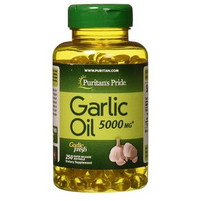 Puritans Pride Garlic Oil 퓨리탄프라이드 갈릭 오일 마늘 5000mg 250정