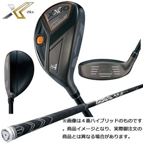 던롭 DUNLOP 젝시오 X 블랙 하이브리드 3번 Miyazaki AX-1 카본 샤프트 R 플렉스(유럽기준), 단일 옵션