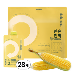 리뉴파이 한손한끼 단백질 쉐이크, 스위트콘맛, 60g, 28개