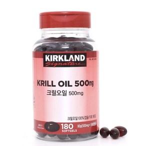 코스트코 커클랜드 시그니처 크릴오일 500mg 180캡슐, 180정, 1개