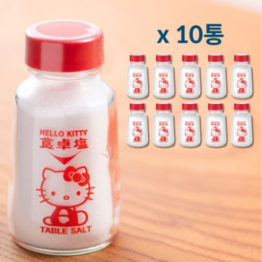 산리오 헬로 키티 소금 조미료 통 100g 10병 귀여운 부엌 식탁 테이블 인테리어 소품, 10개