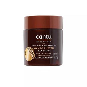 Cantu Skin Theapy 하이드레이팅 로우 블렌드 바디 버터 망고 버터 시어 버터 및 코코넛 오일 156.9g(5.5온스), 1개, 156g