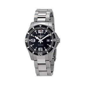 L3.730.4.56.6 하이드로 콘퀘스트 남성 메탈 쿼츠 39mm