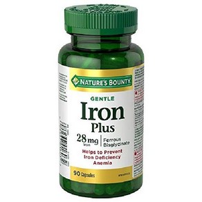 네이처스 바운티 철분 플러스 28mg 150 캡슐 Ion Plus, 150정, 1개