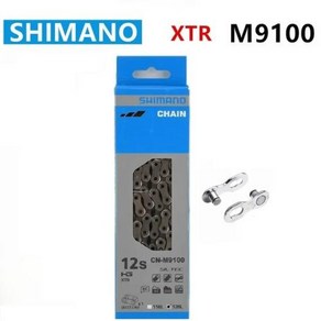 시마노 XTR M9100 MTB 체인 12 단 퀵 링크 CN-M9100 126L 산악 자전거 부품 1 개