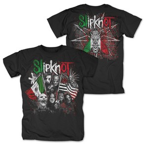 ROCKPANDA Slipknot Gusano Flags 반팔티