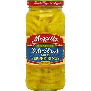 Mezzetta Mild Ring Peppes 16 oz 메제타 마일드 링 페퍼스 16온스, 1개, 473ml