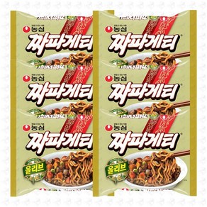 농심 짜파게티 140g 낱개 6개