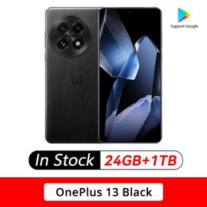 오리지널 OnePlus 13 Snapdagon 8 엘리트 6.82 인치 AMOLED 50MP 6000mAh 100W SupeVoc, 01 Official Standad, 02 24GB 1TB Black