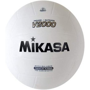 Mikasa V2000 Official Size Rubbe Volleyball, 1개