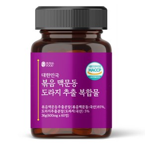 농촌푸드 대한민국 볶음 맥문동 도라지 추출물 타정, 1개, 36000mg