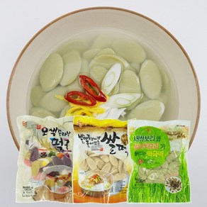 우리쌀 오색떡국떡 600g + 발아현미떡국떡 600g + 새싹보리떡국떡 500g, 1개, 1.7kg