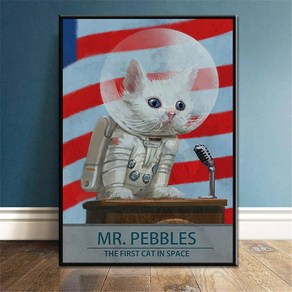 노 브랜드 Moen Space Cat Fallout M Pebbles 포스터 인쇄 Igital Painting Wall At Canvas Pictues Fo 거실 홈 Eco, with fame