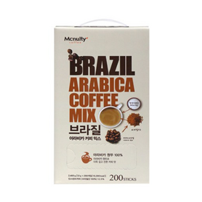맥널티커피 브라질 아라비카 커피믹스, 200개입, 1개