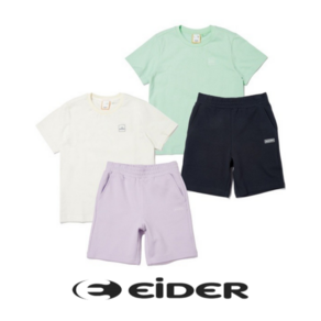 [백화점 매장판] 아이더 키즈 EIDER 아동공용 상하세트 남아옷 여아옷 반팔티셔츠 반바지 상하복세트 바지세트 반바지세트