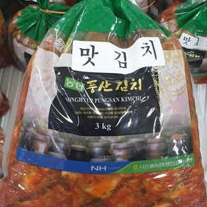 농협 풍산 맛김치 3kg, 일반포장동절기만, 1개