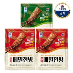 [사조대림] [대림냉동] 고기메밀전병 750g x2개 +김치메밀전병 750g x1개 /만두, 단일속성, 2개