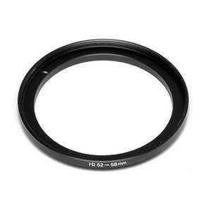 HR 필터 교환 업링 52mm - 58mm/스텝업링 52-58/필터구경 52mm 렌즈에 58mm 필터 장착을 위한 교환링, 1개