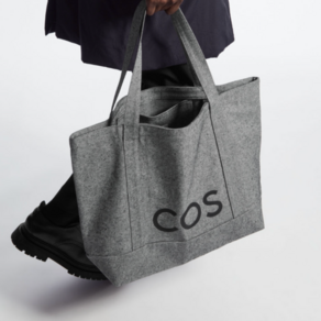 코스 COS UTILITY TOTE - CANVAS Dak Gey 1214024001