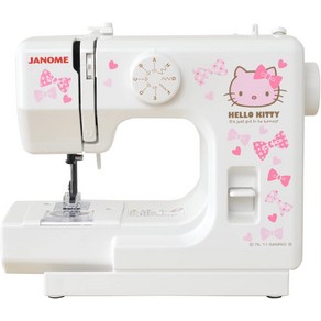 JANOME 산리오 헬로 키티 전동 재봉틀 컴팩트 KT-35, 헬로 키티 리본, 헬로 키티 <리본>