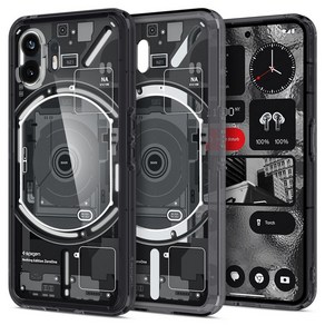 Spigen Nothing Phone 2 TPU MIL ACS06996 케이스 클리어 범퍼 케이스 2중 구조 미군