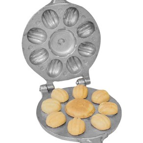 Walnut Cookie Mold Make 8+1 flowe - Oeshki Mold 호두 쿠키 몰드 메이커 8+1 꽃 - Oeshki 몰드 메이커 - 호두 쿠키 몰드 -, 1개, Silve