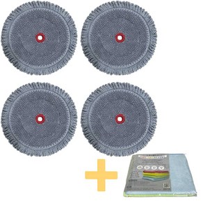LG 엘지 코드제로 무선 청소기 호환 물걸레 패드 4개 (다용도 손걸레 포함), 단품
