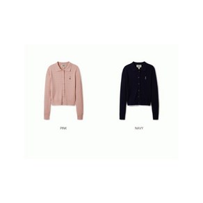 후아유 여성용 스티브 카라넥 버튼 가디건 Steve Colla-neck Button Cadigan WHCKE4T84F