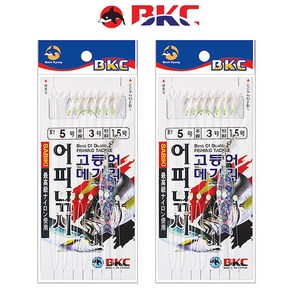 [마린피싱] BKC 고등어 메가리 BK-346/7본/어피낚시/낚시바늘/배낚시, 1개