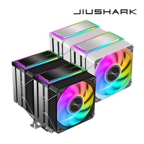 지우샥 JIUSHARK JF200MINI Cystal Auto RGB CPU쿨러 (정품) 당일발송, 블랙, 1개