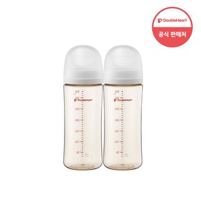 더블하트 모유실감 3세대 트윈팩, 제뉴인화이트, 330ml, 1개