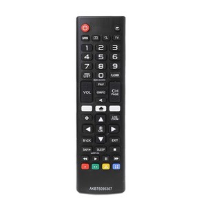 교체 AKB75095307 LG AKB75095307 3D LED LCD TV 32LJ550B 용 리모컨, 검은색