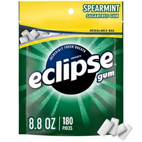 ECLIPSE Speamint Back to School Suga Fee Chewing Gum 180 Ct, 1개, 1.6g