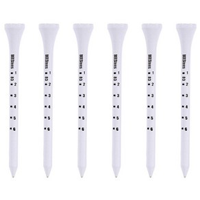 WIZMAX 클래식 골프티 눈금 원목 우드티 83mm 깊이조절 나무 롱롱티, 150개입