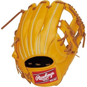 【한정판】롤링스(Rawlings) 야구용 글러브 글로브 연식/소프트볼 겸용 어른용 PLAY MAKER 플레이 메이커 [내야수용] 인치, 골드탄(노랑), 11.25인치(올라운드/내야수용), 골드 탄(황색), 1개