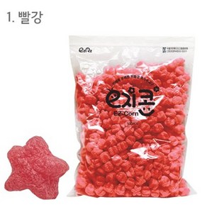 (OH) 이지콘 블록 모양콘 별 리필 500pcs, 빨강, 1개