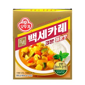 오뚜기 3분 백세카레 매운맛, 10개, 200g