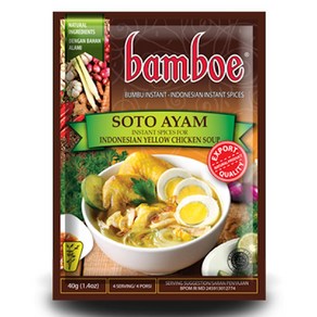 아시아푸드 밤보소또아얌 BAMBOE SOTO AYAM YELLOW CHICKEN SOUP, 1개, 40g