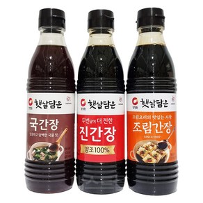 이거다 청정원 햇살담은 국간장 진간장 조림간장, 1세트, 1.5L