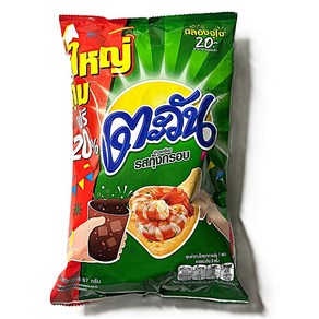 태국 과자 타완 크리스피 새우 타피오카칩 / Thai Tawan Cispy Shimp Tapioca Chips, 3개, 67g