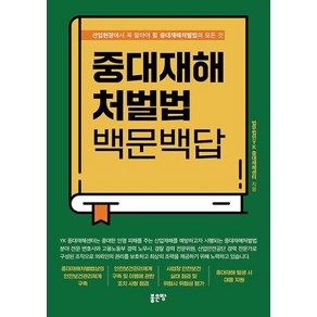 중대재해처벌법 백문백답:산업현장에서 꼭 알아야 할 중대재해처벌법의 모든 것, 법무법인YK 중대재해센터, 좋은땅