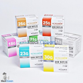 성심 일회용주사침 30G 13mm 1/2inch 1박스 100개 11920, 1개