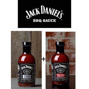 [미국소스] Jack Daniel's 잭 다니엘 바베큐 소스 553g 오리지널+스위트&스파이시 2개입, 1개