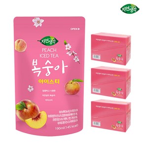 자연생각 아이스티 복숭아, 190ml, 30개