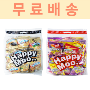 Win2 해피무 초코맛 + 버터맛 비스켓, 1세트, 12g