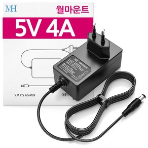 DC 5V 어댑터 모음 공유기 모뎀 ip 전화기 전원 아답터, 10. 5V 4A 벽걸이형, 1개